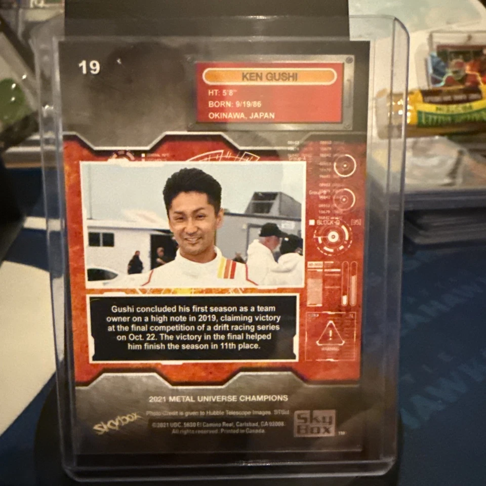 2021 Skybox Metal Universe Champions - Ken Gushi #19 - Image 2 of 2