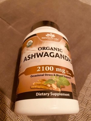 New Never Opened Natural Life Labs Aahwagandha Supplement 2100 Mg