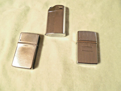 3 Smoking Pipe Lighters 2x Nimrod Fluid 1 Kaywoodie Butane Intact Need Cleaning