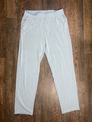 #ad Soft Surroundings Pull On Pants Women M Light Blue Slim Leg Stretch Casual $24.99