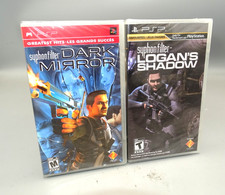 2-PACK PSP SYPHON FILTER DARK MIRROR + LOGAN'S SHADOW *NEW, FACTORY SEALED*