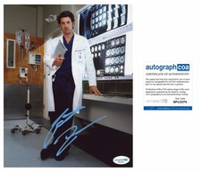 Patrick Dempsey “GREY’S ANATOMY” AUTOGRAPH DEREK SHEPARD Signed 10x8 Photo ACOA