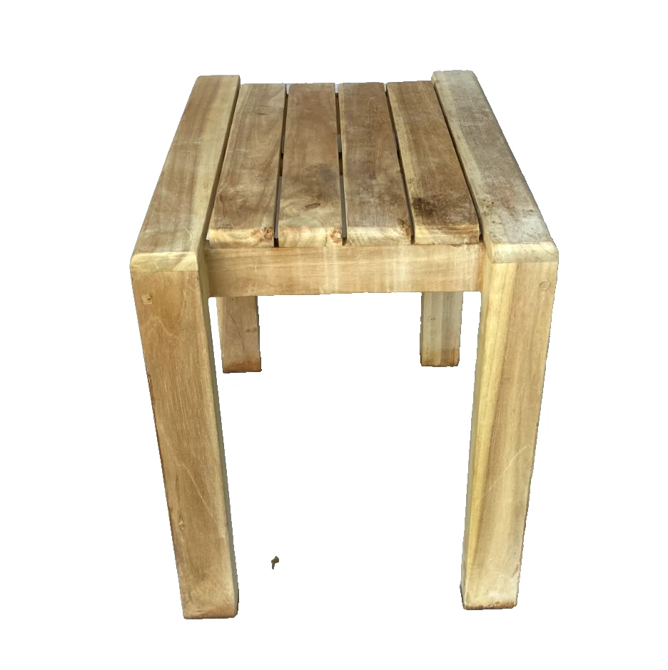 Taburete de banco de madera vintage hecho a mano BROYHILL rústico campo ~ ¡Bonito! Foto 3 de 4