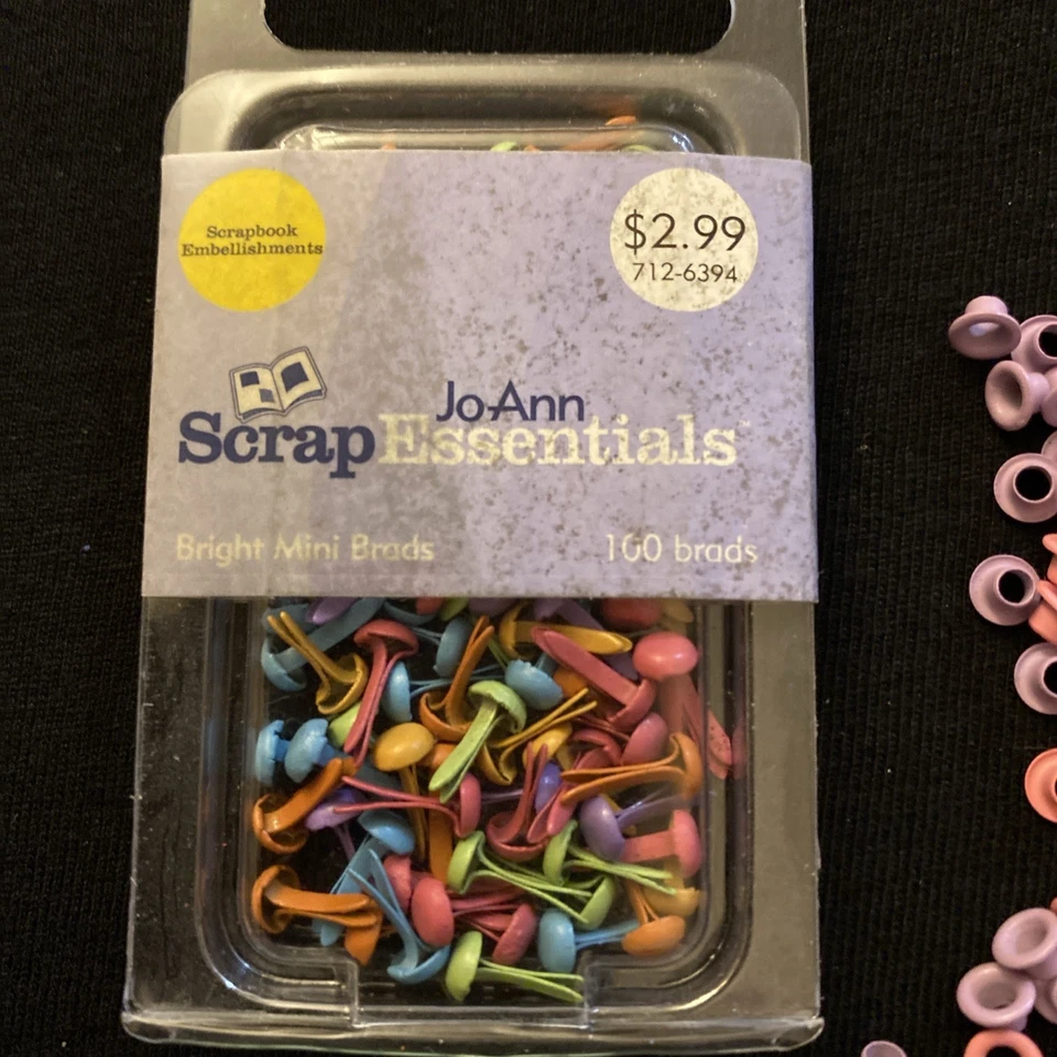 Lot of Eyelets and Brads for Scrapbooking Crafting Card Making Variety Bundle - Image 3 of 4