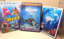 DVD (3) The Reef, Finding Dory, Finding Nemo ~ Preowned