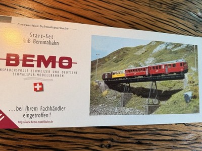 BEMO Startset Berninabahn Rhätische Bahn 7266100 H0m 1:87 ABe 4/4 NEU OVP