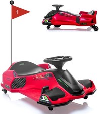 24V Ride On Car Electric Drifting Go-Kart with Variable Speeds Up to 7.5 Mph