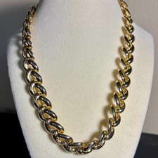 Gold Tone Chunky Chain Necklace: Bold Statement, Polished Links