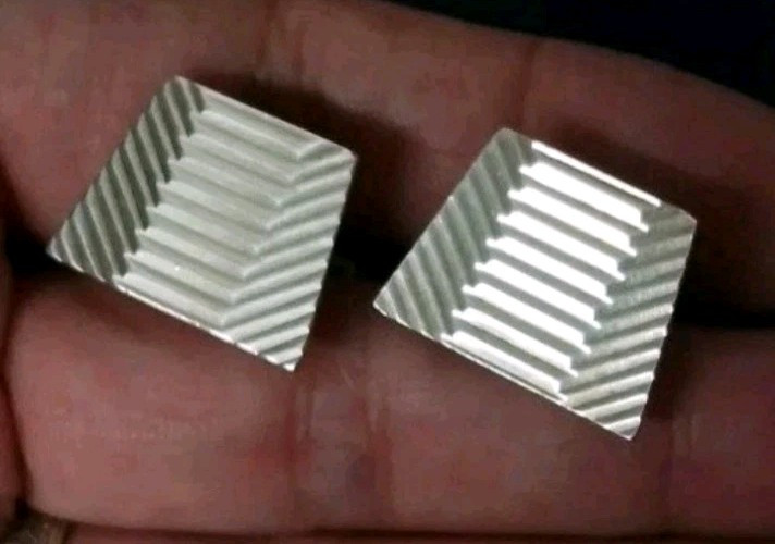 Antique Art Deco Solid Silver Cufflinks Engine Tu… - image 8