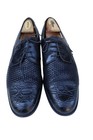 Mezlan Marina Black Crocodile Toe Leather Woven Cap Toe Oxford Dress Shoe 12M — photo 9