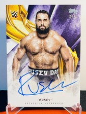 2019 Topps WWE Undisputed Rusev Auto /5 #A-RU Purple SP Miro AEW