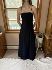 Vintage 90s jump Apparel Co Prom Dress Whimsy Fairy Navy Blue Sparkle Y2K S
