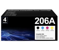 206A Toner Cartridges 4-Pack Compatible Replacement for HP