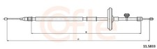 Bremsseil Seilzug Feststellbremse COFLE 11.5833 für CRUZE CHEVROLET J300 J305