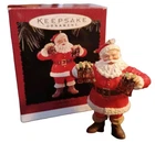 VTG 1995 Hallmark Coca Cola Santa Keepsake Ornament Refreshing Gift COCA-COLA