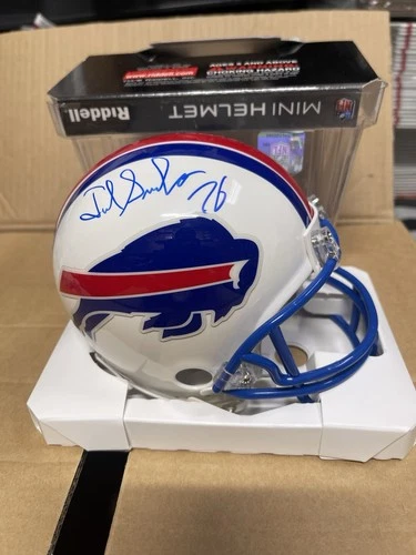 BUFFALO BILLS Fred Smerlas #76 Signed Riddell MINI HELMET All Pro