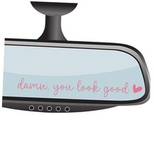 4 xYou Look Good Rear View Mirror Sticker,Rearview Mirror Decal,Car