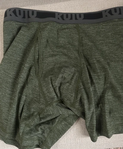 KUIU ULTRA Merino Boxer Brief 1-Pack Size XL Color Black/Gray - product listing photo