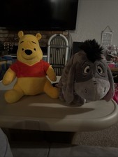 2 qty DISNEY POOH AND EEYORE PLUSH STORE EXCLUSIVE