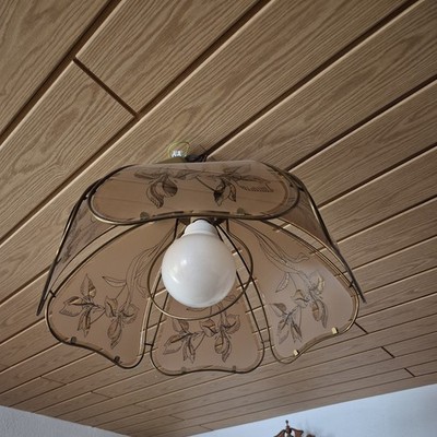 Lampe Leuchte Pendelleuchte höhenverstellbar für 1x E27 Leuchtmittel, 6 Scheiben