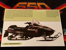 99 ARCTIC CAT THUNDERCAT 1000 Snowmobile Poster semi vintage sled BADDEST
