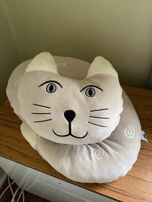 VINTAGE JELLYCAT Cat Nap RETIRED Swirls XL 40cm Plüsch Kuscheltier Kissen Kissen