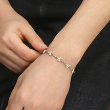 Small Bracelet New Flower Women, Daisy, Woman, Child