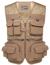 Men's Fishing Vest Utility Lightweight Outdoor Travel Safari Photo Cargo Vest...