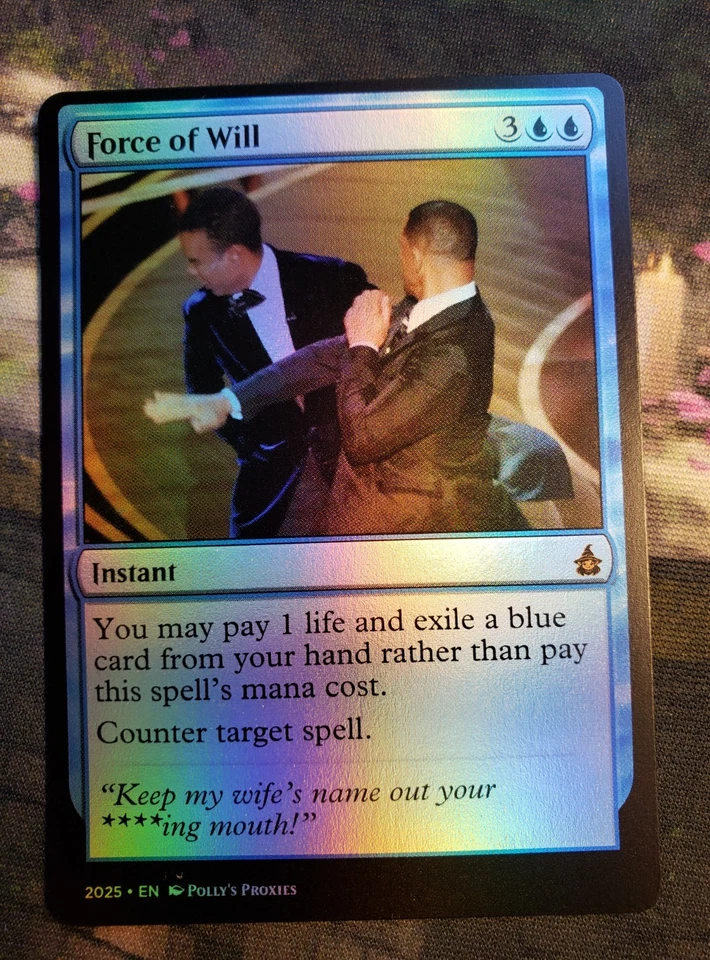 Прокси-карта Force of Will FOIL с индивидуальным шутлипом Смитом мемом художественный дизайн - Изображение 4 из 4