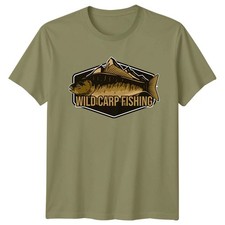 T-shirt da uomo Wild Carp Fishing Sports Avventura all'aperto