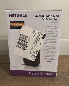 NETGEAR CM500 Modem câble DOCSIS 3.0 680Mbps Charte Ethernet Xfinity Cox