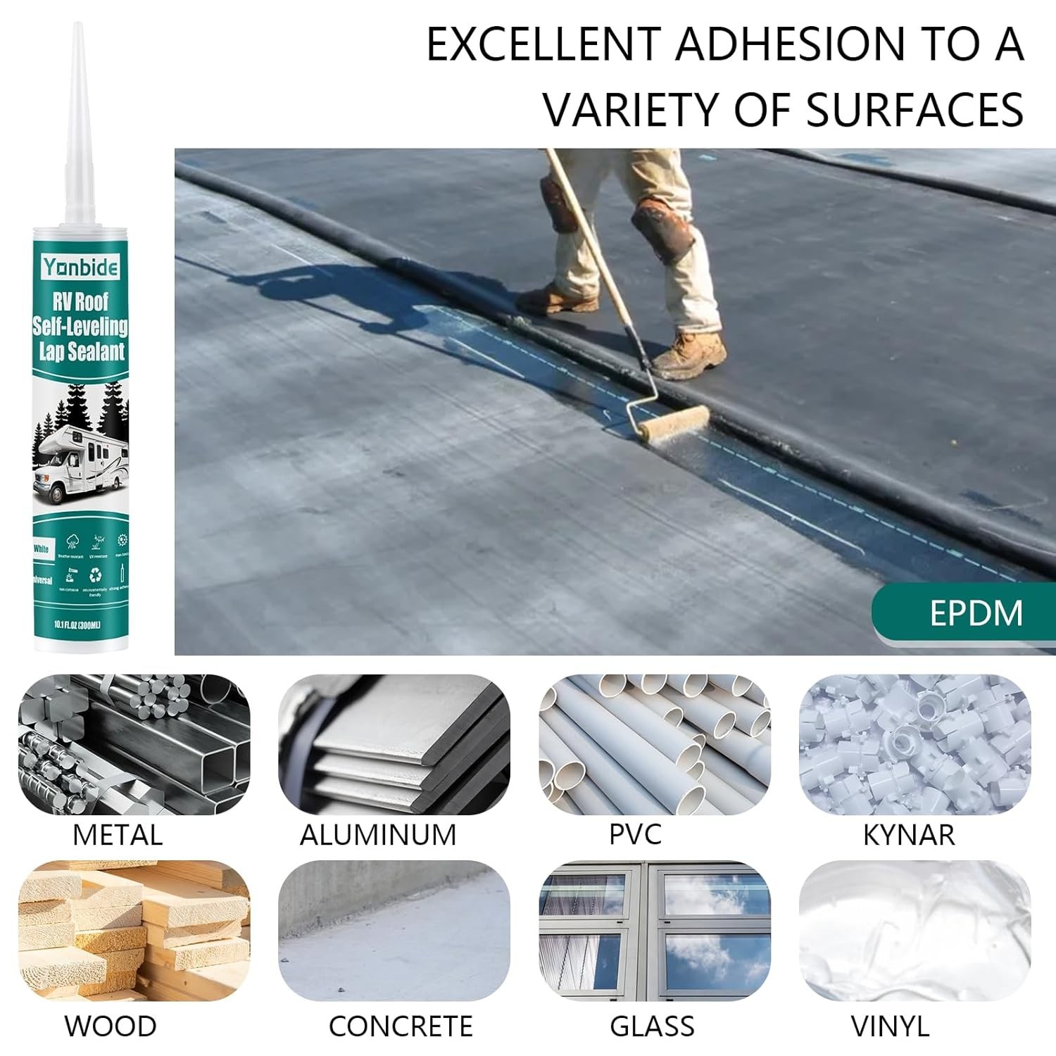 Silicone Caulk Silicone RV Roof Sealant Waterproof Sealant Adhesive Caulking ...
