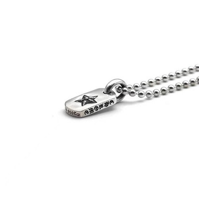 Chrome Hearts tiny ネックレス Chrome Hearts Silver Tiny Star Dogtag Necklace 75cm | eBay