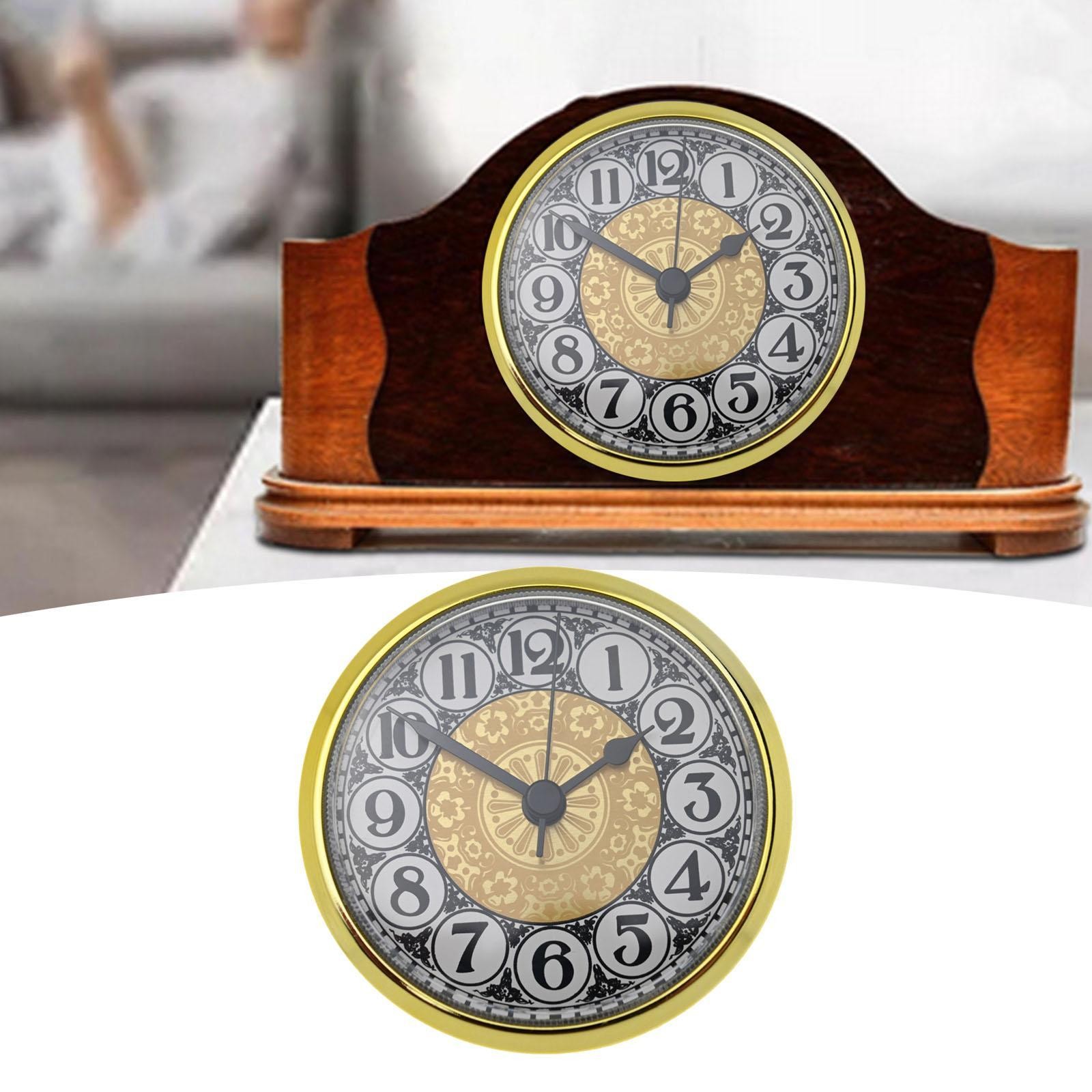 Clock Movement Clock Inserts 3 inch Retro Clock for Kitchen Living Room