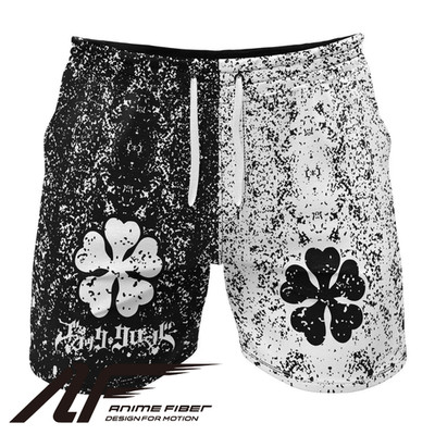 Five-Leaf Clover Black Clover Gym Shorts Anime Fiber