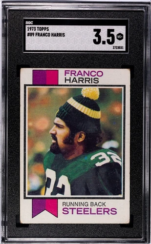 1973 Topps #89- Franco Harris -Pittsburgh Steelers -RC Rookie - HOF-SGC 3.5