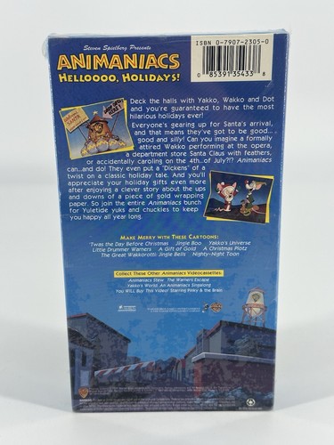 Animaniacs - Helloooo, Holidays! (VHS, 1994) Warner Brothers Brand New Sealed - Picture 2 of 6