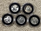 90% Silver Mercury Dimes UNC.  (lot Of 5). Free Shipping.