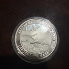 Natl Fishing Club Grand Slam Fla Large Mouth Bass Troy Ounce .999 Silver Coin