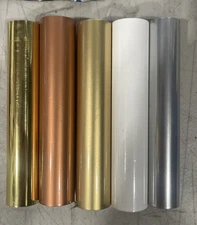 Howard Hot Foil Stamping Rolls 5” 18aa 20ap 18s 30k 19q Gold Silver White Copper