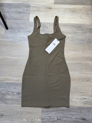 green alo dress Alosoft Head Start in Olive Tree Brown, Size: XS collections:viral