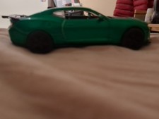 Chevrolet Camaro ZL1 Diecast Model Car Green Black Sports Car Toy Collectible