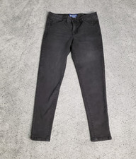 Democracy Jeans Womens 8 Black Ab Solution Ankle Stretch Slimming Denim Comfort