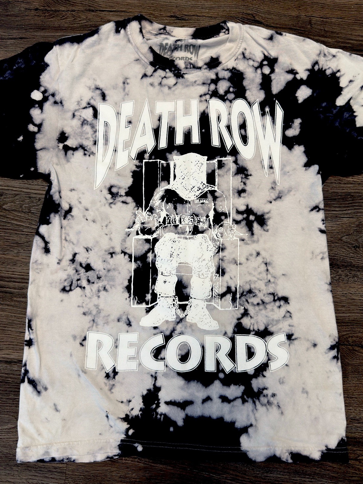 FILA T shirt grafica Death Row Records unisex piccola tie dye manica corta musica