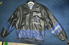 Carl Banks G-III Dallas Cowboys Leather Jacket In NWOT Condition Rarer Jacket L