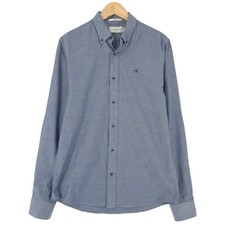 Scotch Soda Vintage Men s Button-Front Shirt Blue Casual Al4 Size M