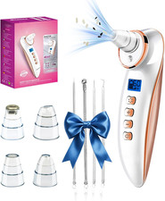 Blackhead Remover Pore Vacuum, Pore Cleaner for Face with 5 Attachments 3 Suct