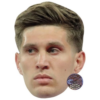 John Stones Promi Maske, flaches Kartengesicht, Kostüm Maske