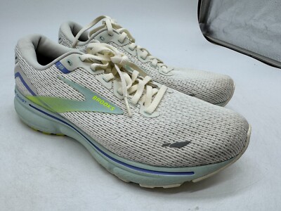 Brooks Ghost 15 Athletic Running Sneakers Women's Bone Lace-Up Low Top - 10