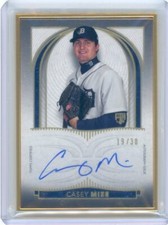 2021 Topps Definitive Collection Gold Frame Rookie Auto #DCFA-CMI Casey Mize /30